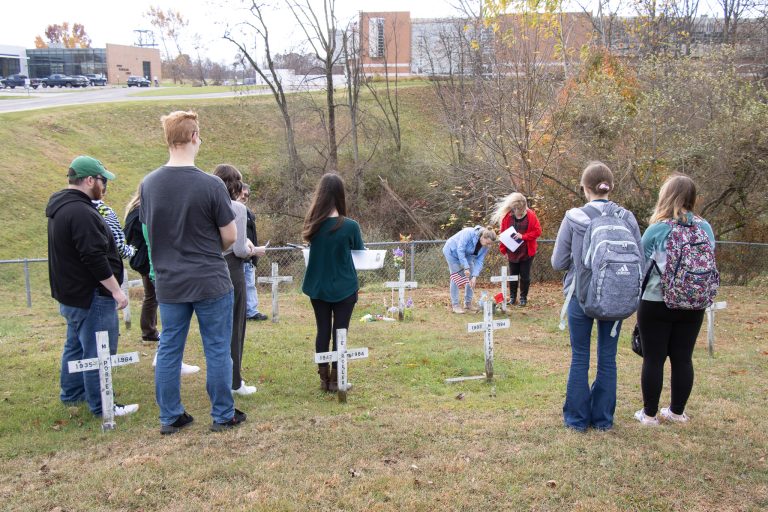 WVU Parkersburg Art Club and Veterans Corp honored Veterans Day